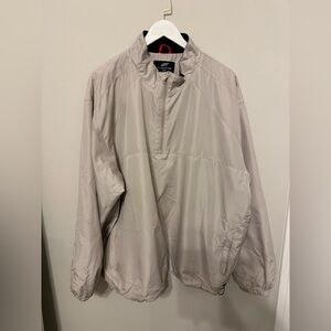 Beige UltraClub Windbreaker Rain Jacket – Size 2XL